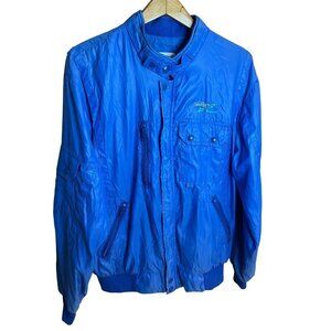 Vintage 80s MBA Nylon Full Zip Jacket Made in USA
